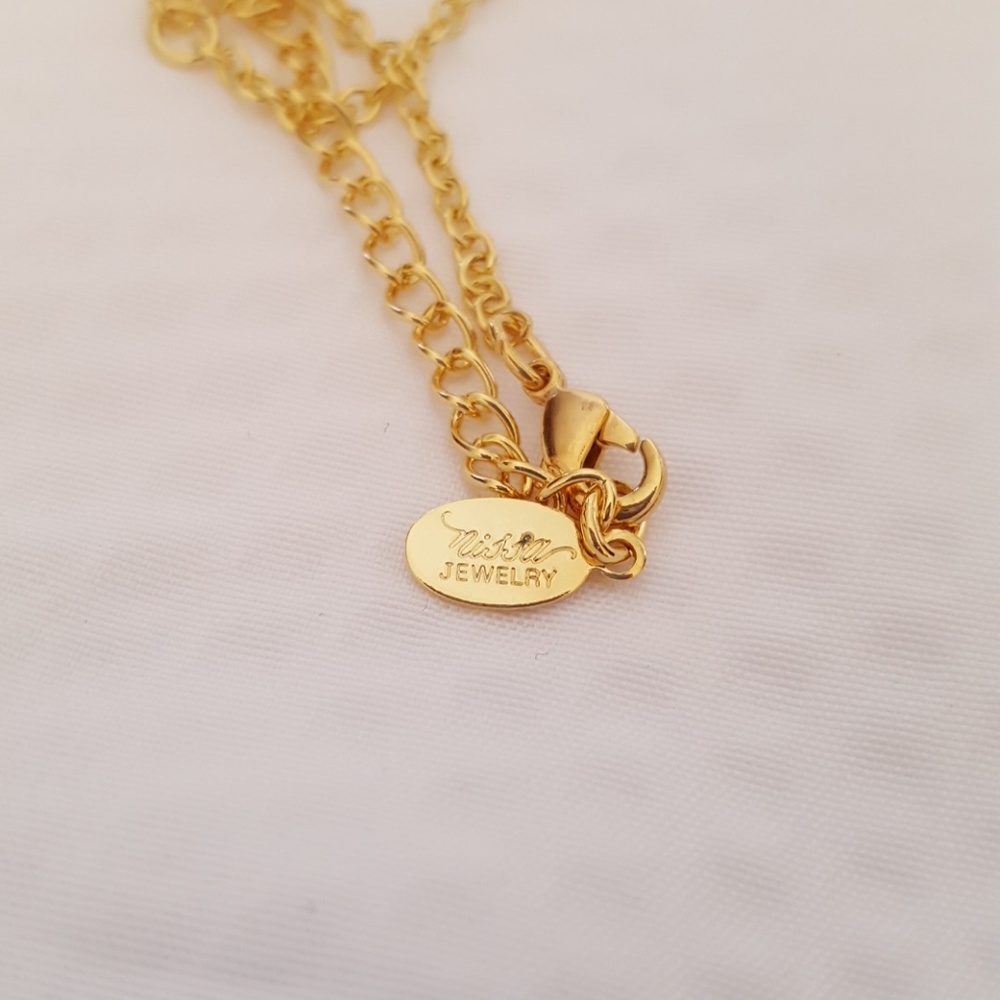 Letter "D" birthstone pendant necklace nwot - Picture 4 of 5